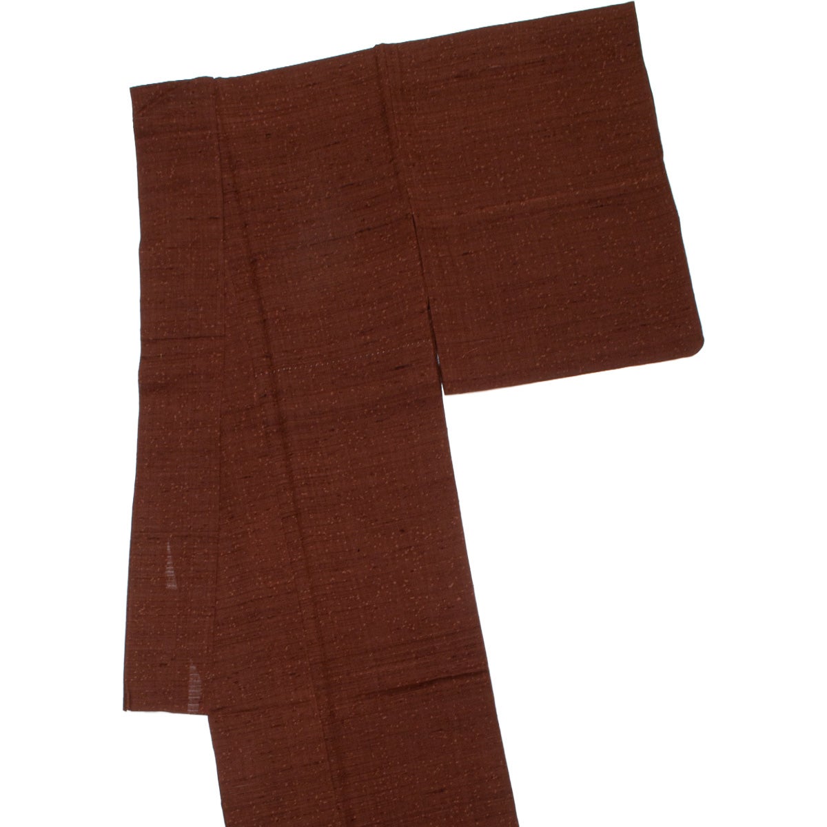 盛夏用】紗紬 臈纈 蒔糊柄 葡萄茶 正絹 袷 身丈：約162cm 裄：約66cm
