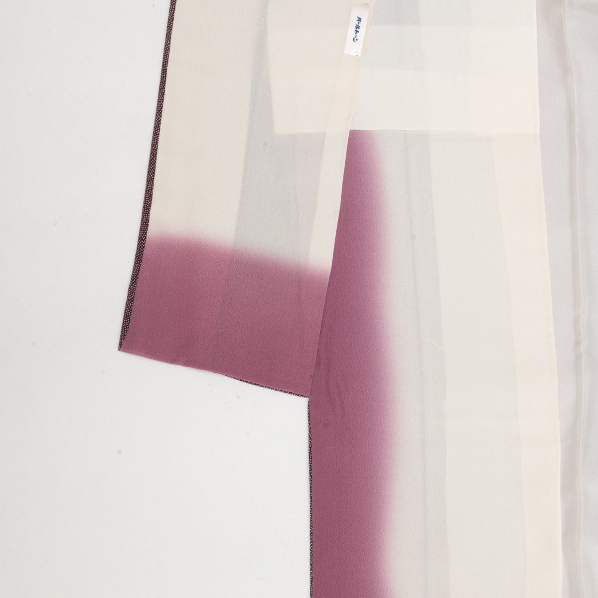 美品】江戸小紋 鮫青海 赤紫 一つ紋 正絹 袷 身丈：約160cm 裄：約65cm