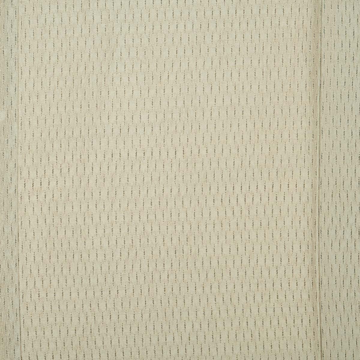 未使用　西陣　単衣お召　ベージュの縞文様　正絹　美しいキモノ 西陣御召】ベージュ 途切れ縞文 正絹 袷 身丈：約158cm 裄：約69cm